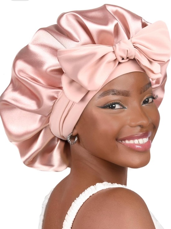 yanibest Accessories - NWT Satin Bow Bonnet - Hair Protection for Curly Hair - Unsure of Color